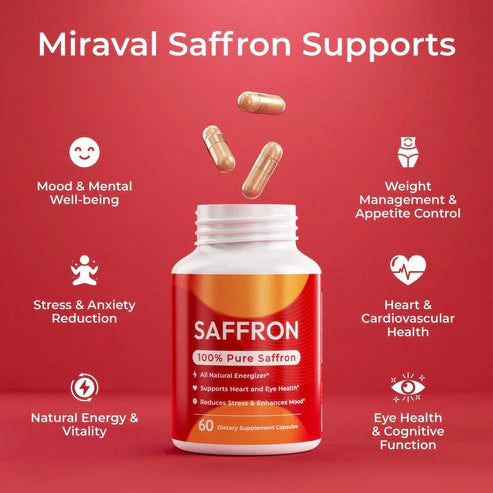 Saffron Capsules Vitamin Dietary Supplement Capsules