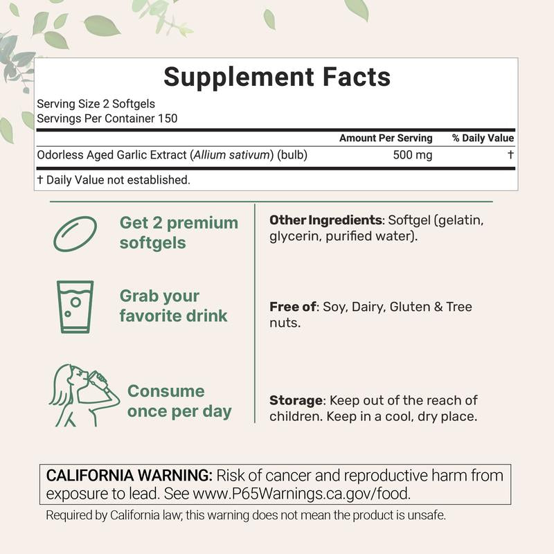 Micro Ingredients Odorless Aged Garlic Extract®