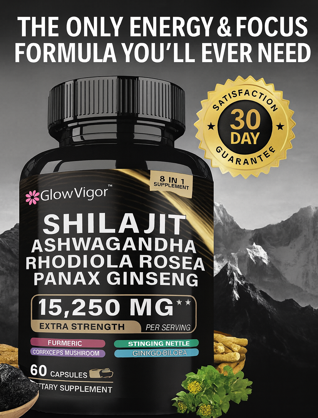 Shilajit + Rhodiola Rosea™
