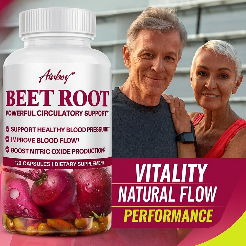 Beet Root Supplement | Support Blood Pressure, Heart Health & Improves Circulation