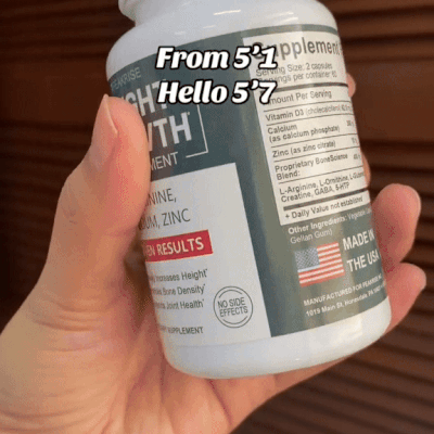 Height+ Supplement | Calcium, Vitamin D3
