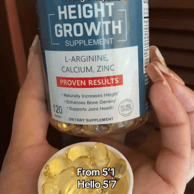 Height+ Supplement | Calcium, Vitamin D3