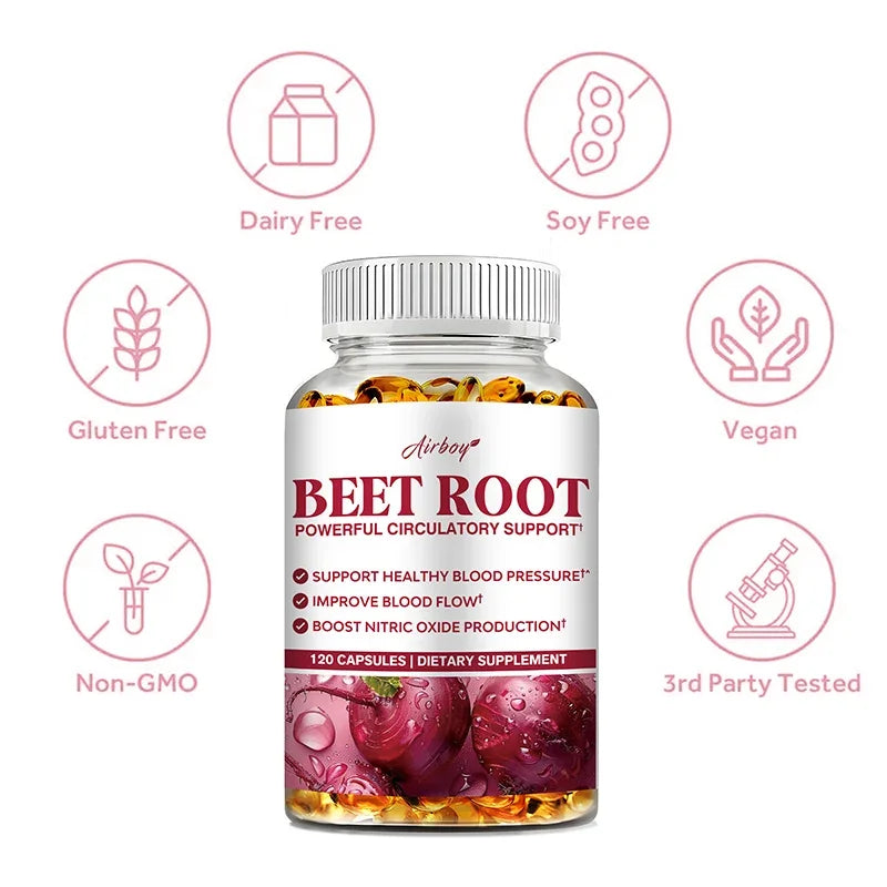 Beet Root Supplement | Support Blood Pressure, Heart Health & Improves Circulation