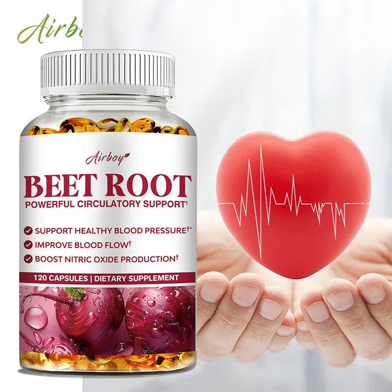 Beet Root Supplement | Support Blood Pressure, Heart Health & Improves Circulation