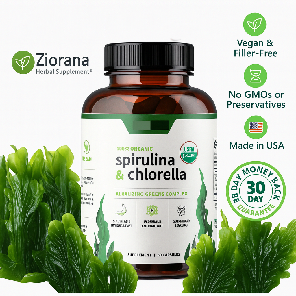 Spirulina Chlorella | Natural Glucose Control, Detox and Antioxidant
