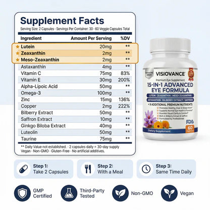 VisioVance™ 15-in-1 Advanced Eye Formula