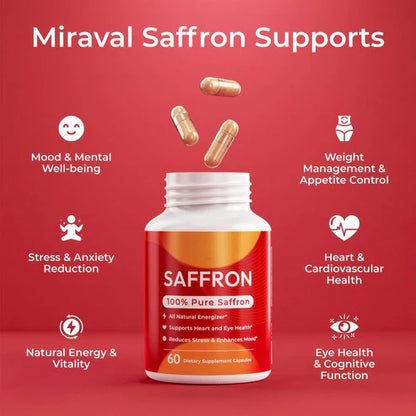 Saffron Capsules Vitamin Dietary Supplement Capsules