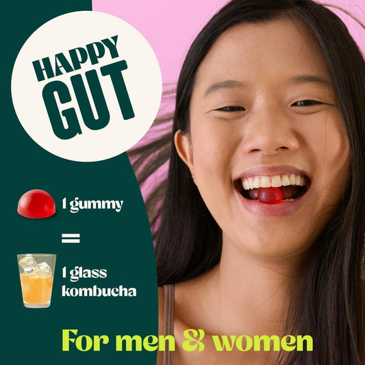 Triple-Action Kombucha Gut Health Gummies