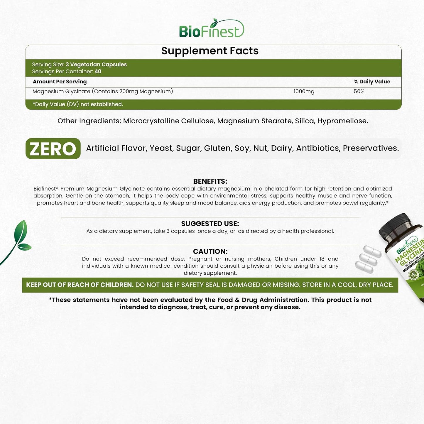 Magnesium Glycinate Capsules™