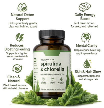 Spirulina Chlorella™ | Natural Detox & Glucose Support