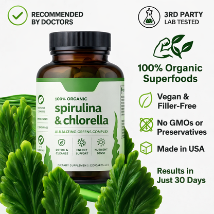 Spirulina Chlorella™ | Natural Detox & Glucose Support