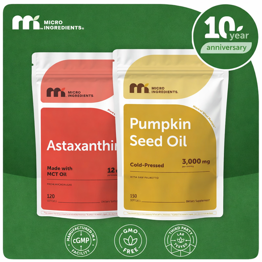 Mermaid Glow Bundle®: Astaxanthin & Pumpkin Seed Oil with Saw Palmetto