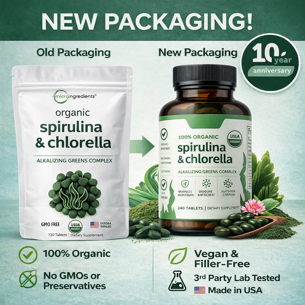 Spirulina Chlorella | Natural Glucose Control, Detox and Antioxidant