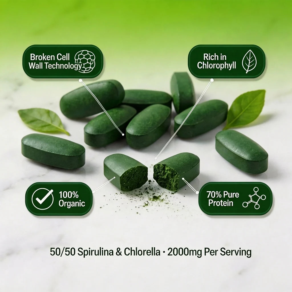 Spirulina Chlorella™ | Natural Detox & Glucose Support