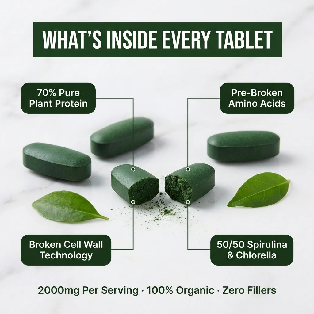Spirulina Chlorella™ | Natural Detox & Glucose Support