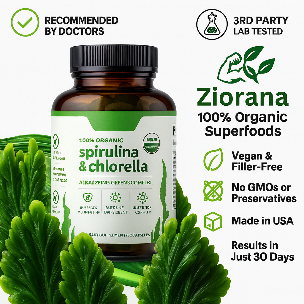 Spirulina Chlorella | Natural Glucose Control, Detox and Antioxidant