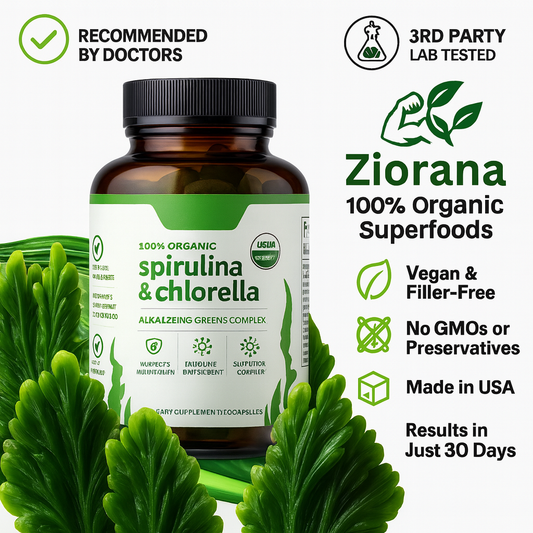 Spirulina Chlorella | Natural Glucose Control, Detox and Antioxidant